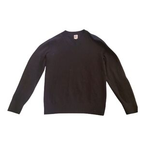 GAP Men's Classic Black V-Neck Sweater